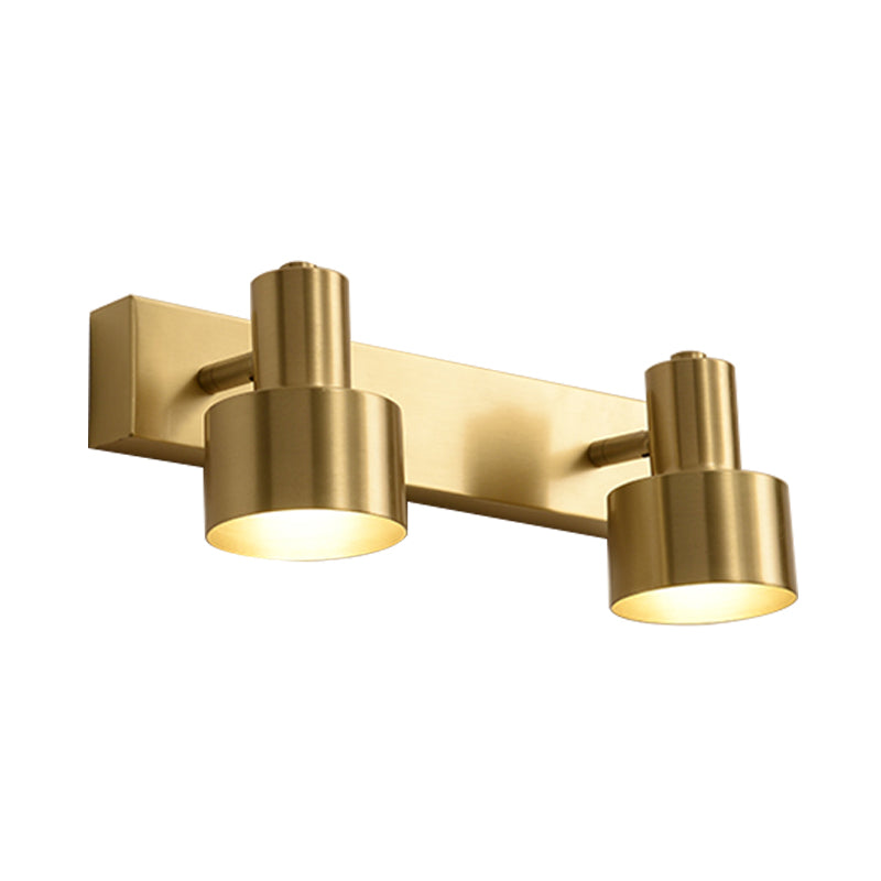 Applique murale cylindrique en laiton Florence avec LED