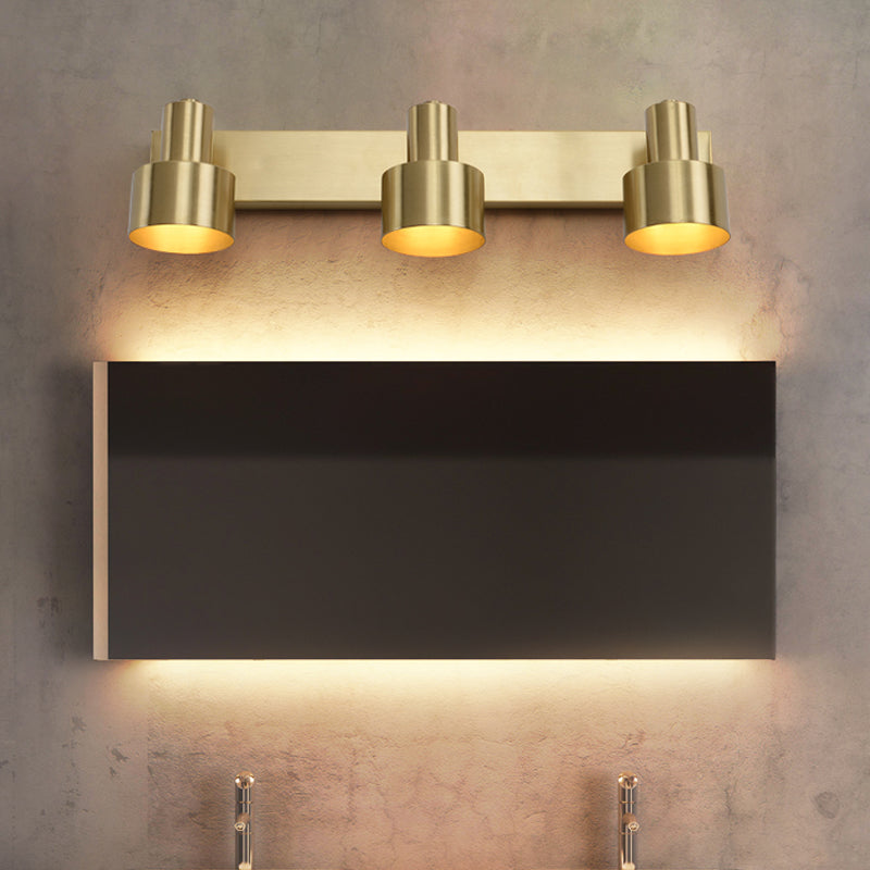 Applique murale cylindrique en laiton Florence avec LED
