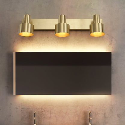 Applique murale cylindrique en laiton Florence avec LED