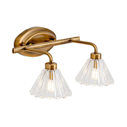 Applique murale cône Éloïse – Métal laiton, 1 à 3 ampoules