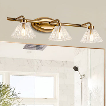 Applique murale cône Éloïse – Métal laiton, 1 à 3 ampoules