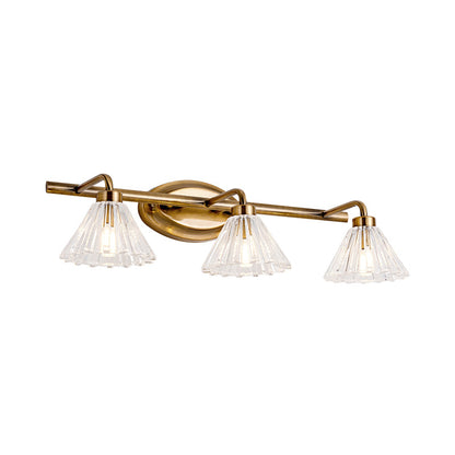 Applique murale cône Éloïse – Métal laiton, 1 à 3 ampoules