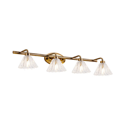 Applique murale cône Éloïse – Métal laiton, 1 à 3 ampoules