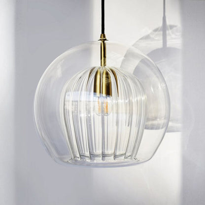 Isabelle Nordic Clear Glass Globe Pendant Light