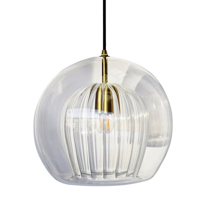 Isabelle Nordic Clear Glass Globe Pendant Light