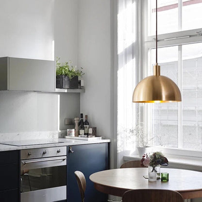 Marguerite Brass Lustre Pendant
