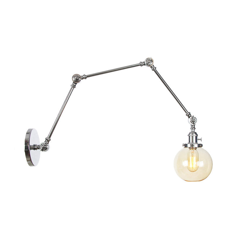 Orion Adjustable Orb Glass Wall Sconce