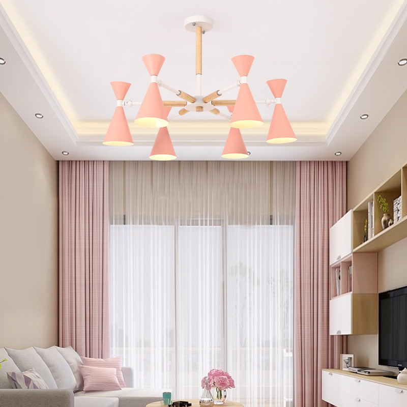 Isabelle Scandinavian Horn-Shade Ceiling Light