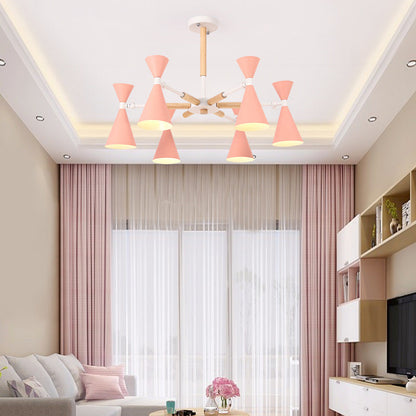 Isabelle Scandinavian Horn-Shade Ceiling Light