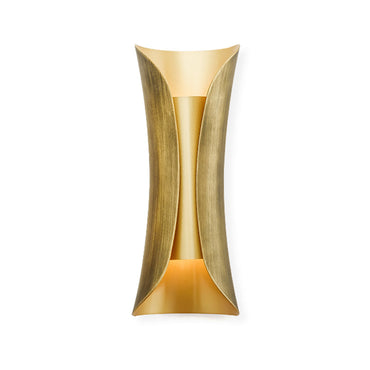 Léonie Gold Curve Wall Lamp with Dual LED Heads