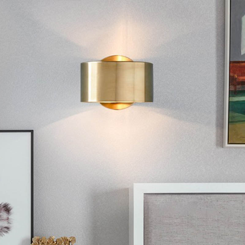 Applique murale minimaliste Élise Gold Drum