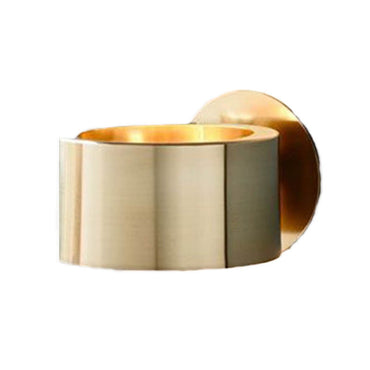 Amélie Drum Wall Lamp with Gold Metal Shade for Living Room