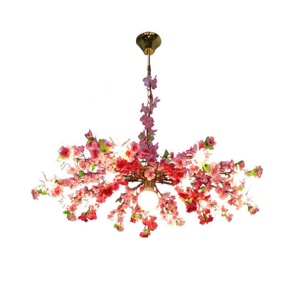 Océane Bloom Industrial Chandelier 16 Light Color Pendant