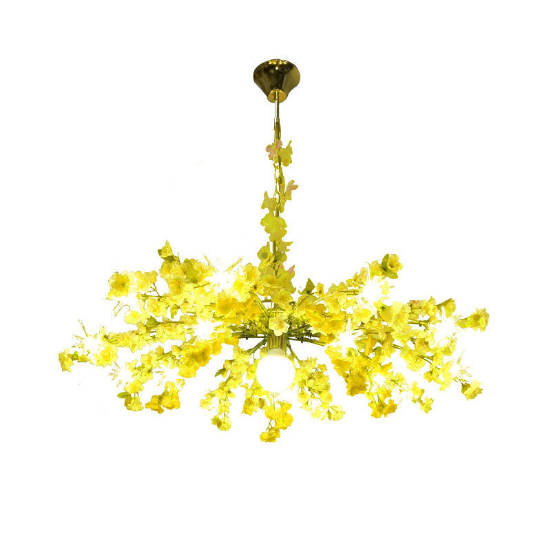 Océane Bloom Industrial Chandelier 16 Light Color Pendant