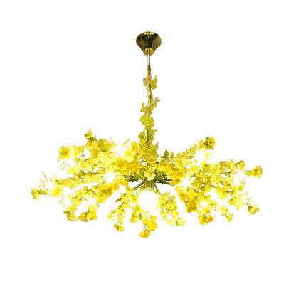 Océane Bloom Industrial Chandelier 16 Light Color Pendant