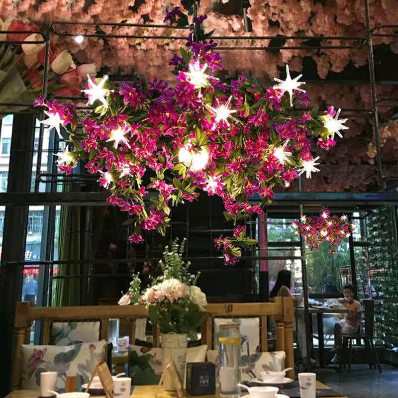 Océane Bloom Industrial Chandelier 16 Light Color Pendant