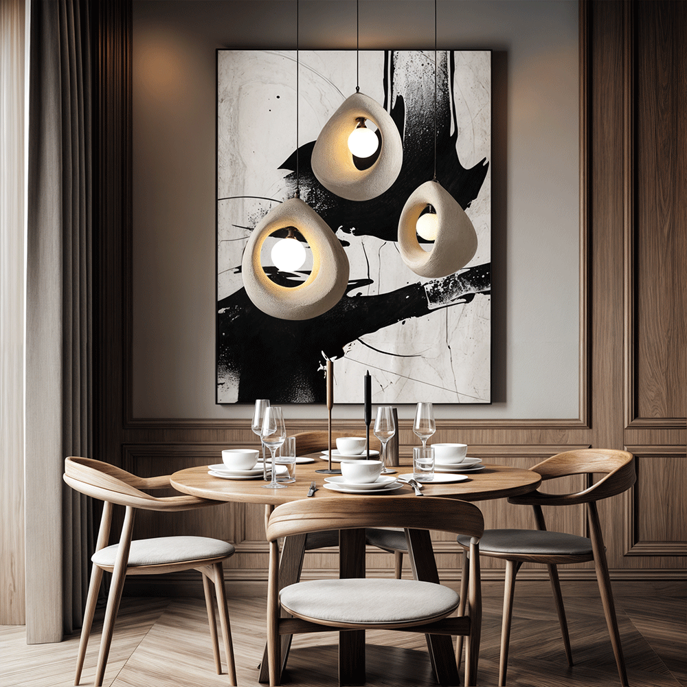 Suspension luminaire Hana Wabi Sabi Zen