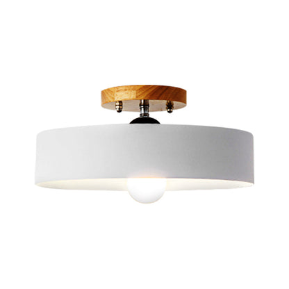 Aurélie Modern Drum Semi Flush Ceiling Light