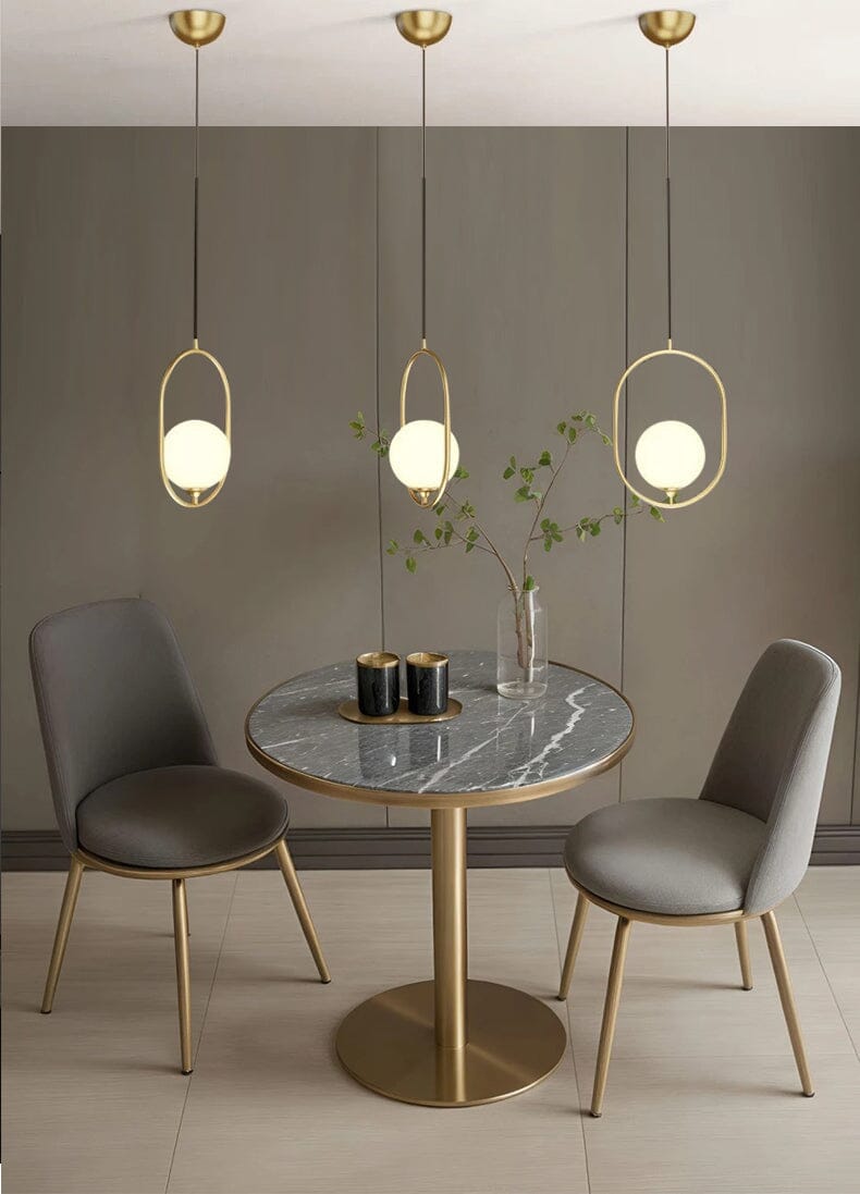 Elena Scandinavian Glass Pendant Light