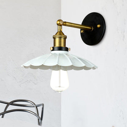 Mathilde Vintage Scalloped Rotatable Wall Lamp