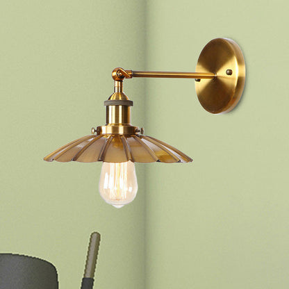 Mathilde Vintage Scalloped Rotatable Wall Lamp