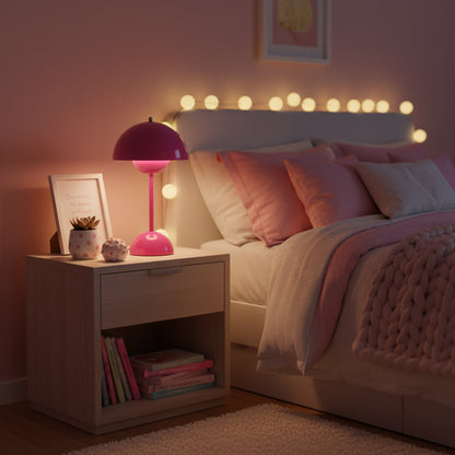 Élodie Rechargeable LED Desk Lamp with Double Sphere Design