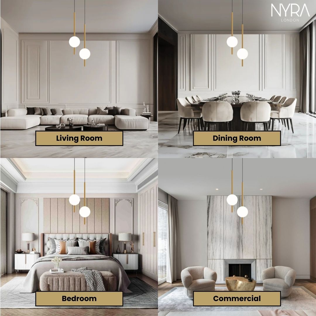 Penelope Modern Slimline Pendant Light