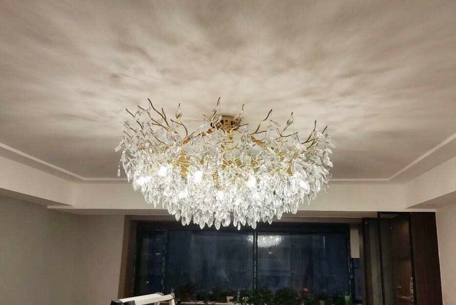 Lustre de luxe en cristal Noémie Waterdrop