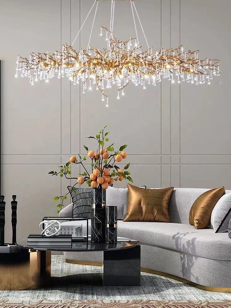 Lustre de luxe en cristal Noémie Waterdrop