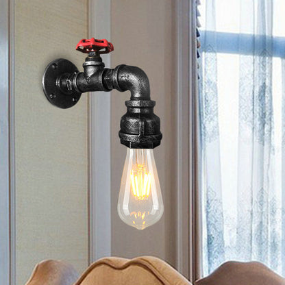 Axel Industrial Water Pipe Wall Sconce