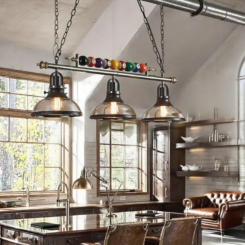 Lustre LED Sophie Nordic Rétro Billard Suspension
