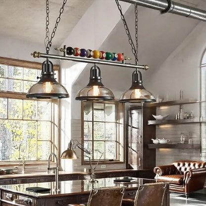 Lustre LED Sophie Nordic Rétro Billard Suspension