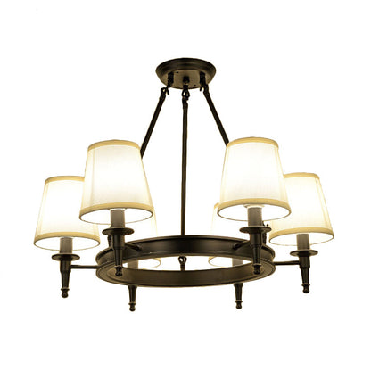 Lustre suspendu en tissu Isabelle Black Wagon Wheel