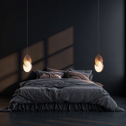 Suspension Béatrice en bois d'inspiration italienne