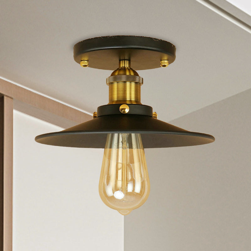 Plafonnier semi-encastré en métal Colette Loft Saucer