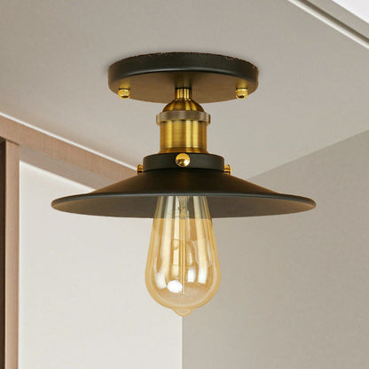 Plafonnier semi-encastré en métal Colette Loft Saucer