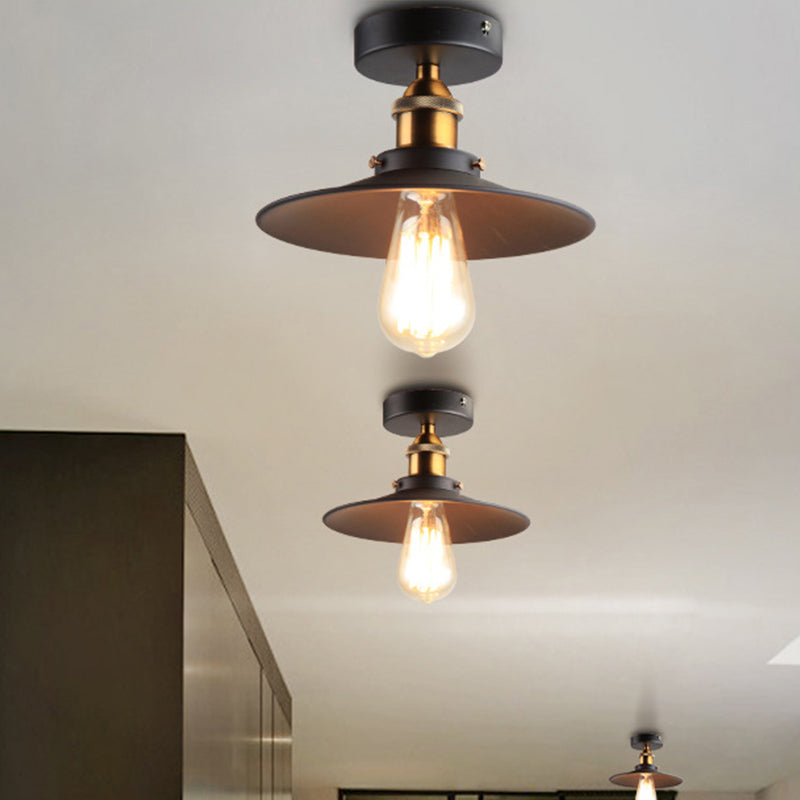 Plafonnier semi-encastré en métal Colette Loft Saucer
