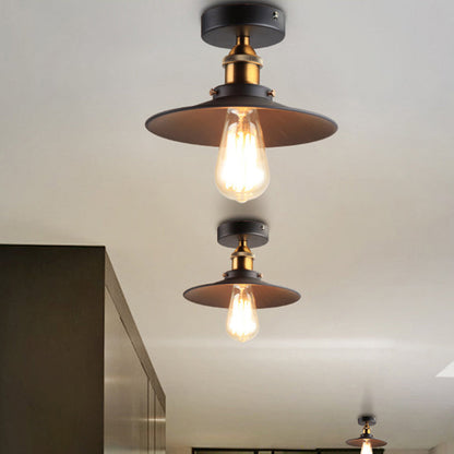 Plafonnier semi-encastré en métal Colette Loft Saucer