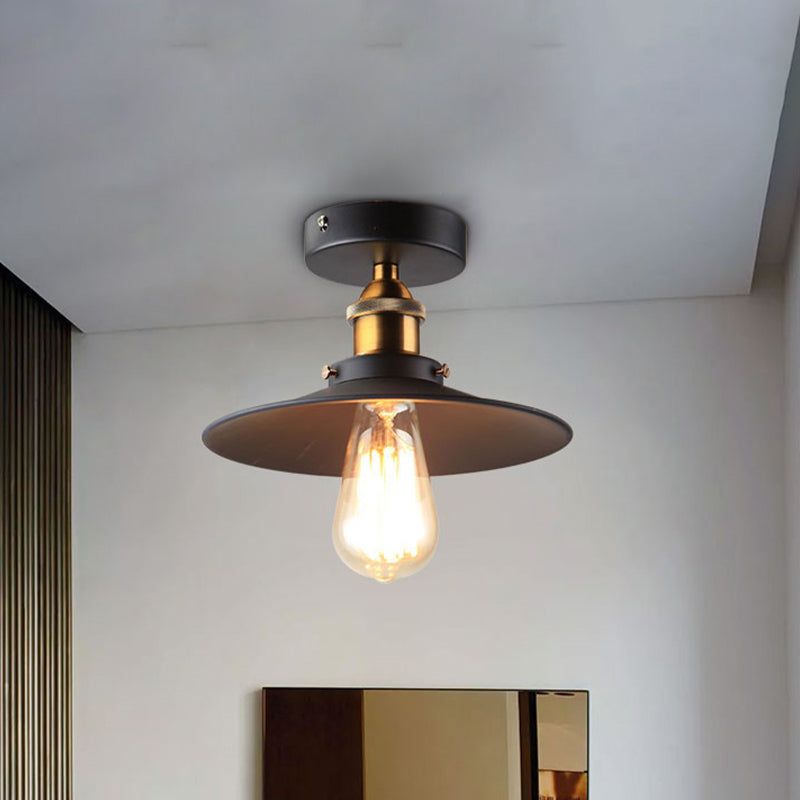 Plafonnier semi-encastré en métal Colette Loft Saucer