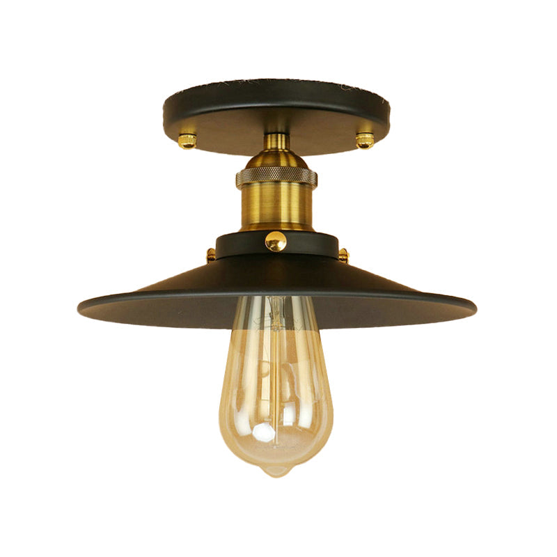 Plafonnier semi-encastré en métal Colette Loft Saucer