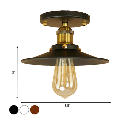 Plafonnier semi-encastré en métal Colette Loft Saucer