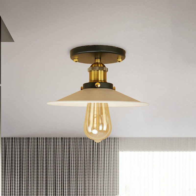 Plafonnier semi-encastré en métal Colette Loft Saucer