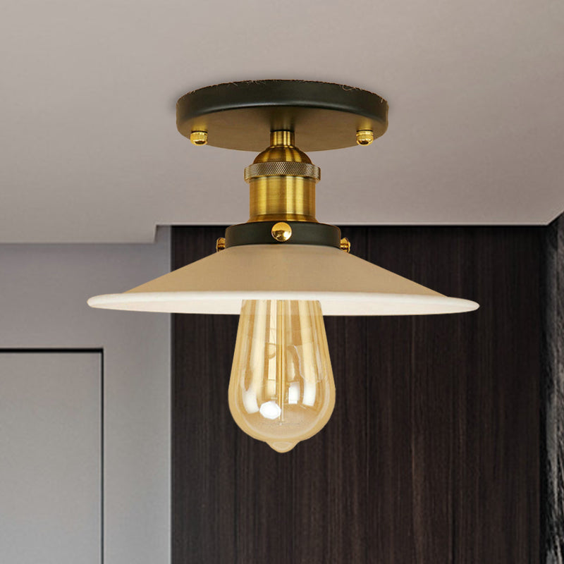 Plafonnier semi-encastré en métal Colette Loft Saucer