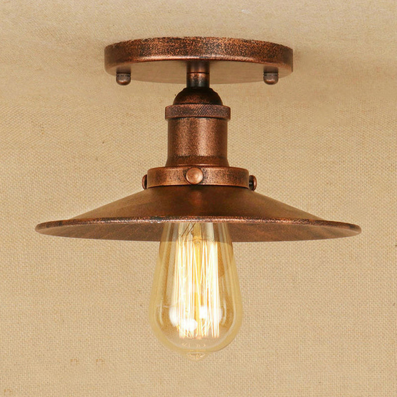 Plafonnier semi-encastré en métal Colette Loft Saucer
