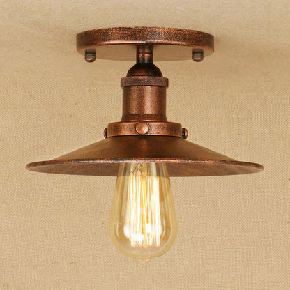 Plafonnier semi-encastré en métal Colette Loft Saucer
