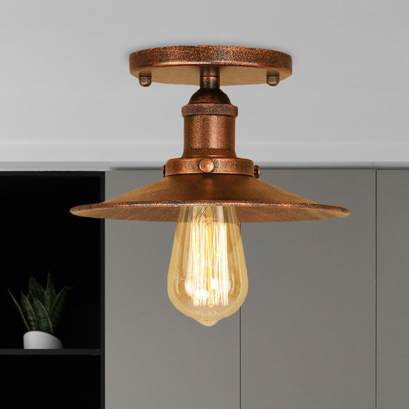 Plafonnier semi-encastré en métal Colette Loft Saucer