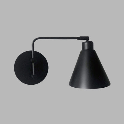 Solène Farmhouse Cone Wall Sconce Rotatable Lamp