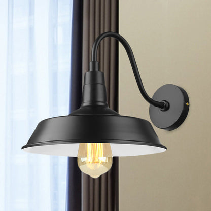 Harper Industrial Gooseneck Barn Wall Sconce