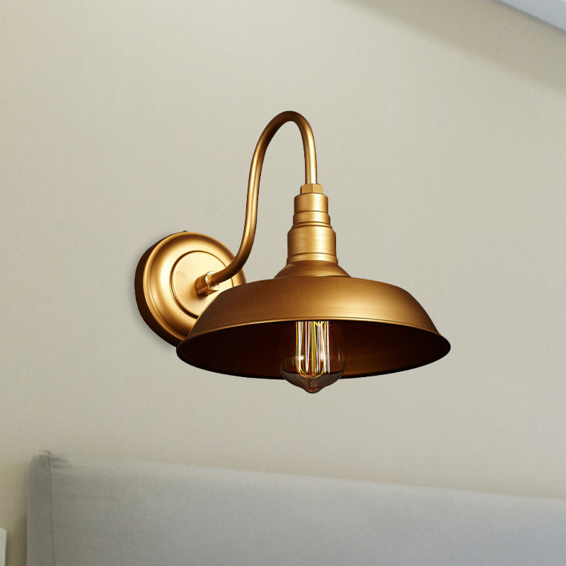 Harper Industrial Gooseneck Barn Wall Sconce