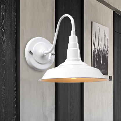 Harper Industrial Gooseneck Barn Wall Sconce
